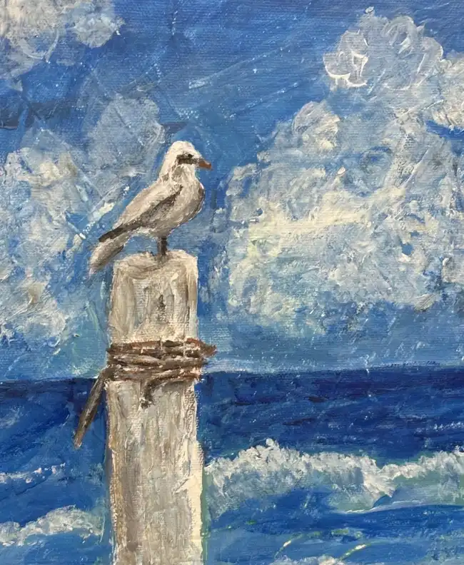 Beach Day, original artwork by Fort Walton Beach Artist, Laurette Turner.
