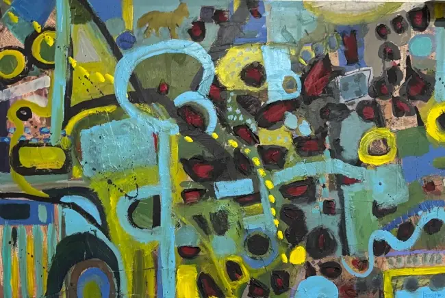 Bubble Up, original artwork by Fort Walton Beach Artist, Laurette Turner.