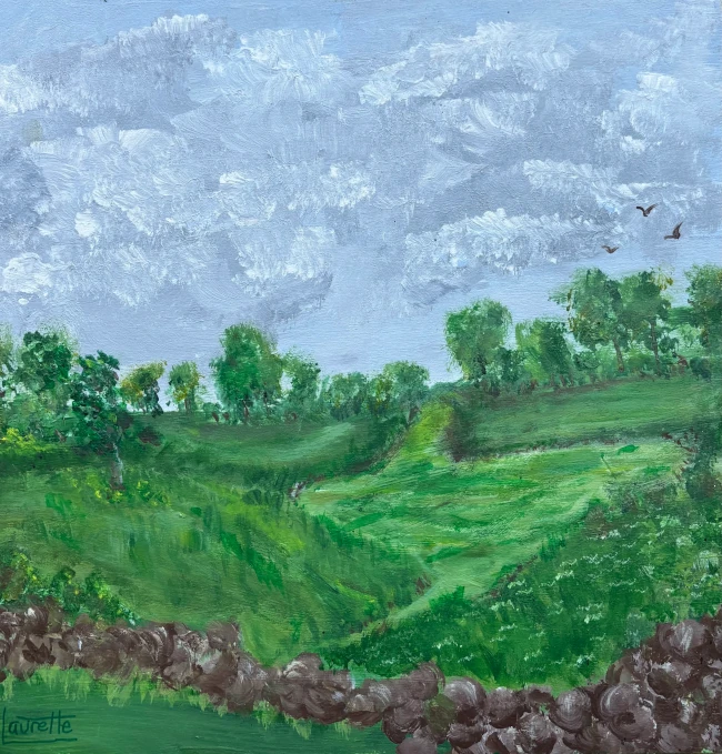 Valley View, original artwork by Fort Walton Beach Artist, Laurette Turner.