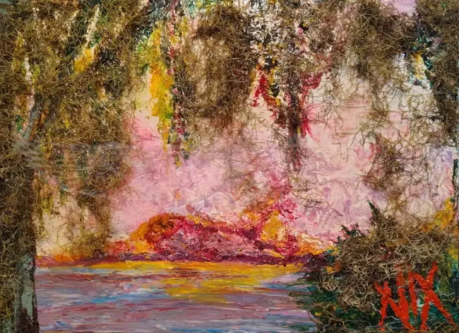 Mossey Cove, original work of art by Destin Artist Harriet Nix