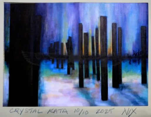 Crystal Kata - Signed Limited Edition Print - by Destin, Florida, Artist Harriet Nix